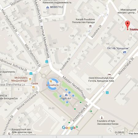 Apartment On Triokhsviatytelska 키예프 외부 사진