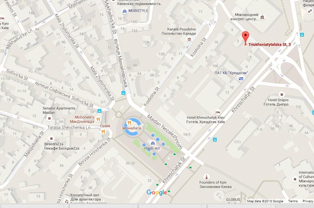 Apartment On Triokhsviatytelska 키예프 외부 사진
